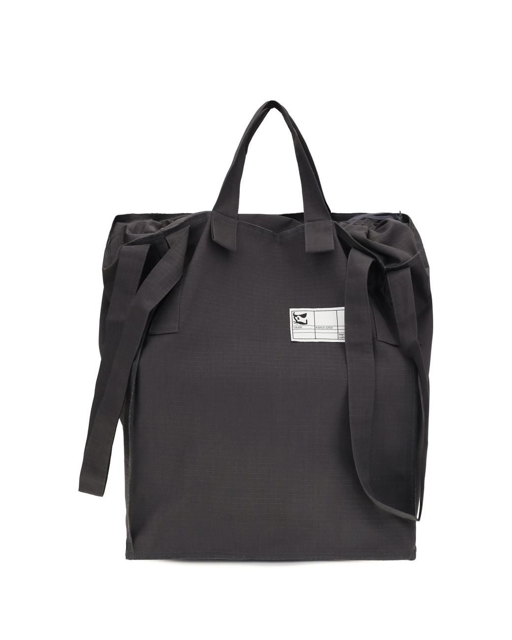 GR10K Black Replicated Tote Bag Polyester for men