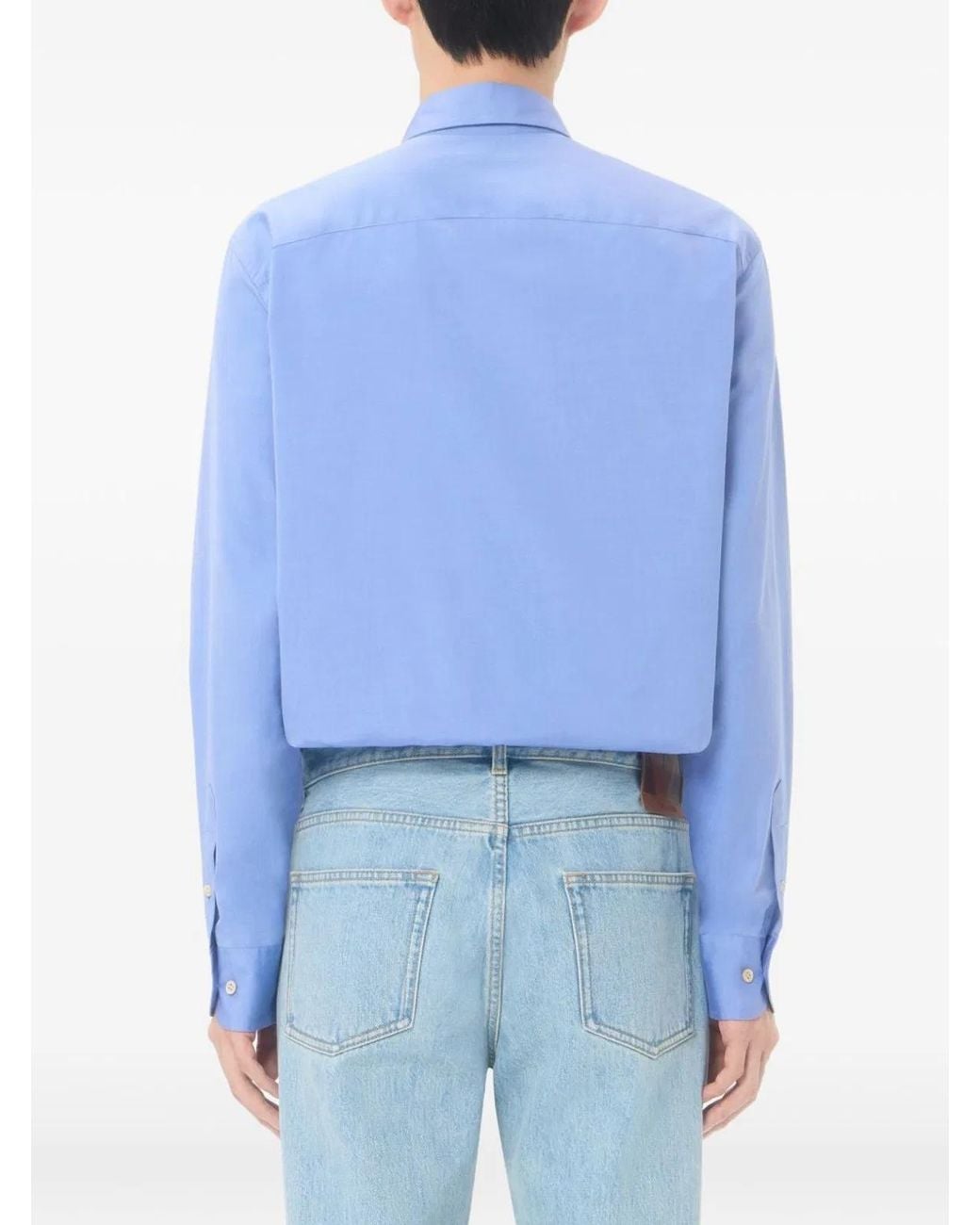 Valentino Blue Vgold Cotton Shirt for men