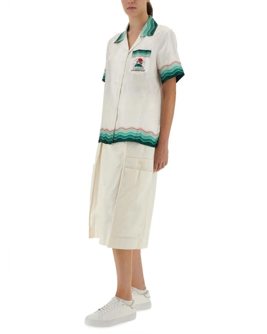 Casablanca Green "Montagne Ondulée" Shirt