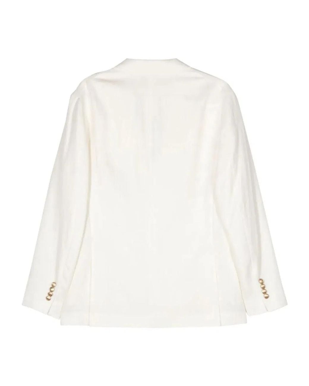 Brunello Cucinelli White Suit Type Jacket for men