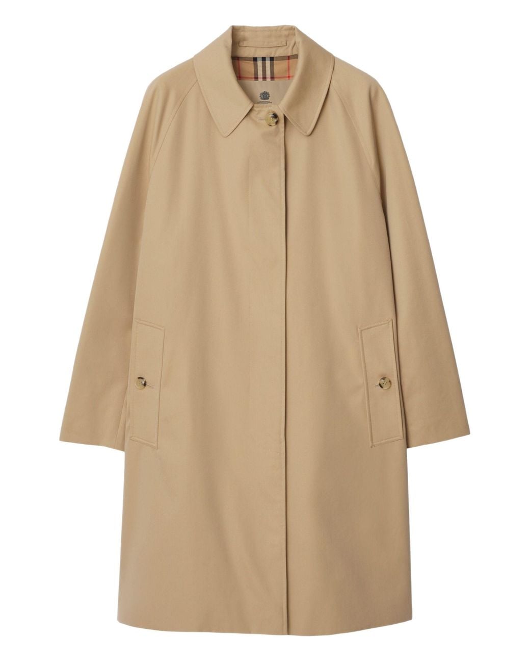 Burberry Natural Camden Heritage Button Coat