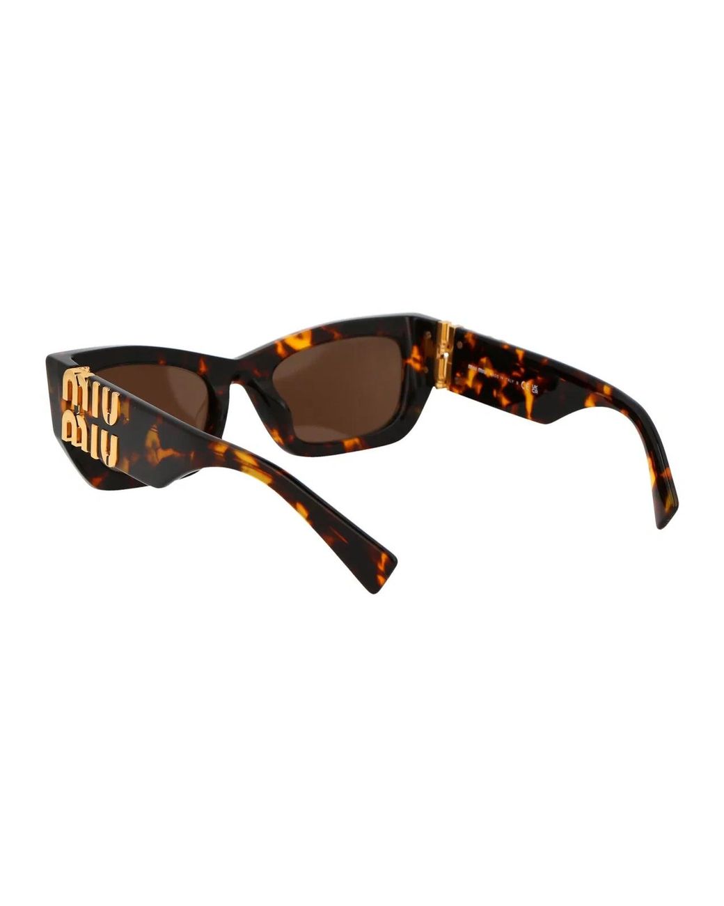 Miu Miu Brown Acetate Sunglasses