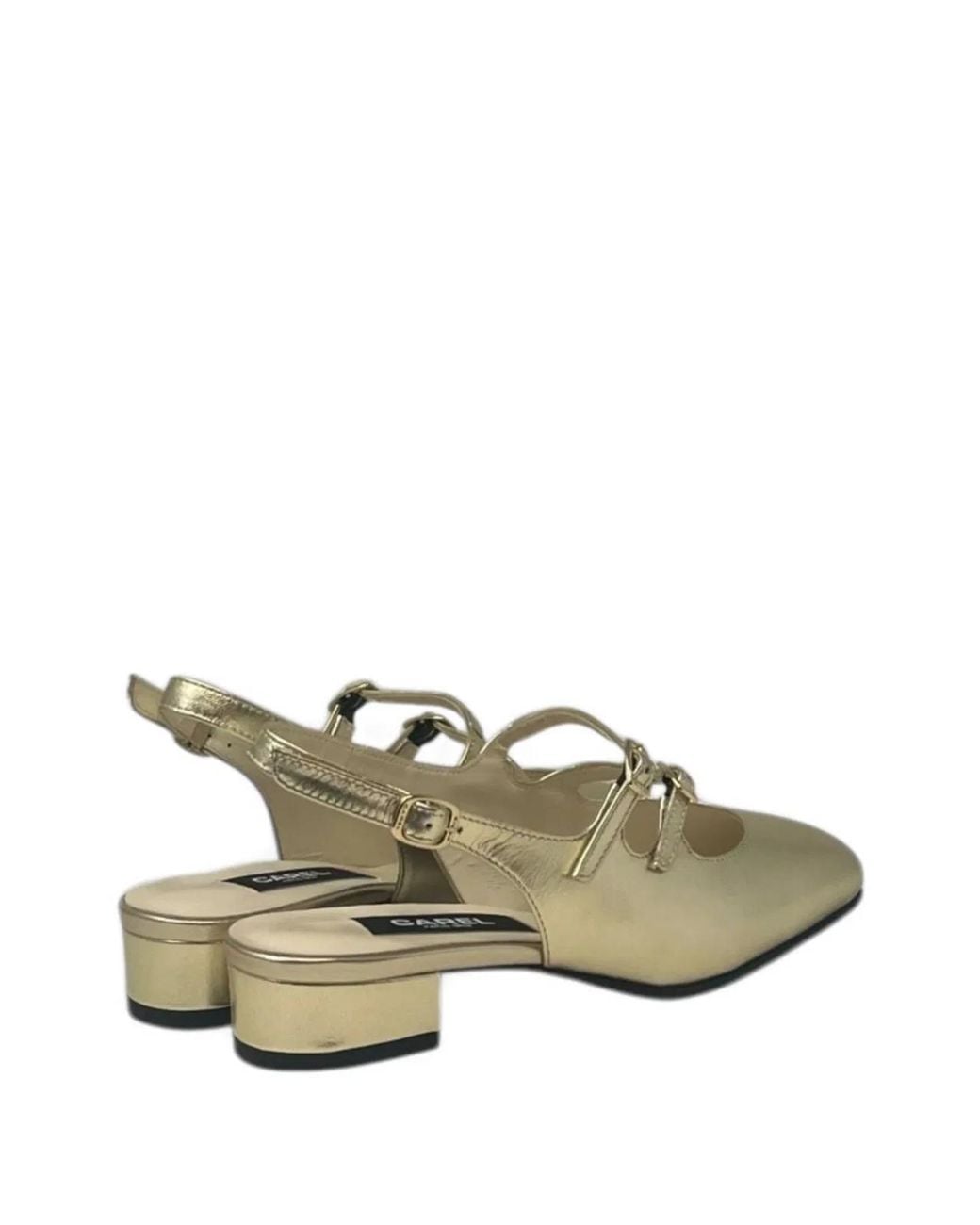 CAREL PARIS Green Peche Slingback Ballets