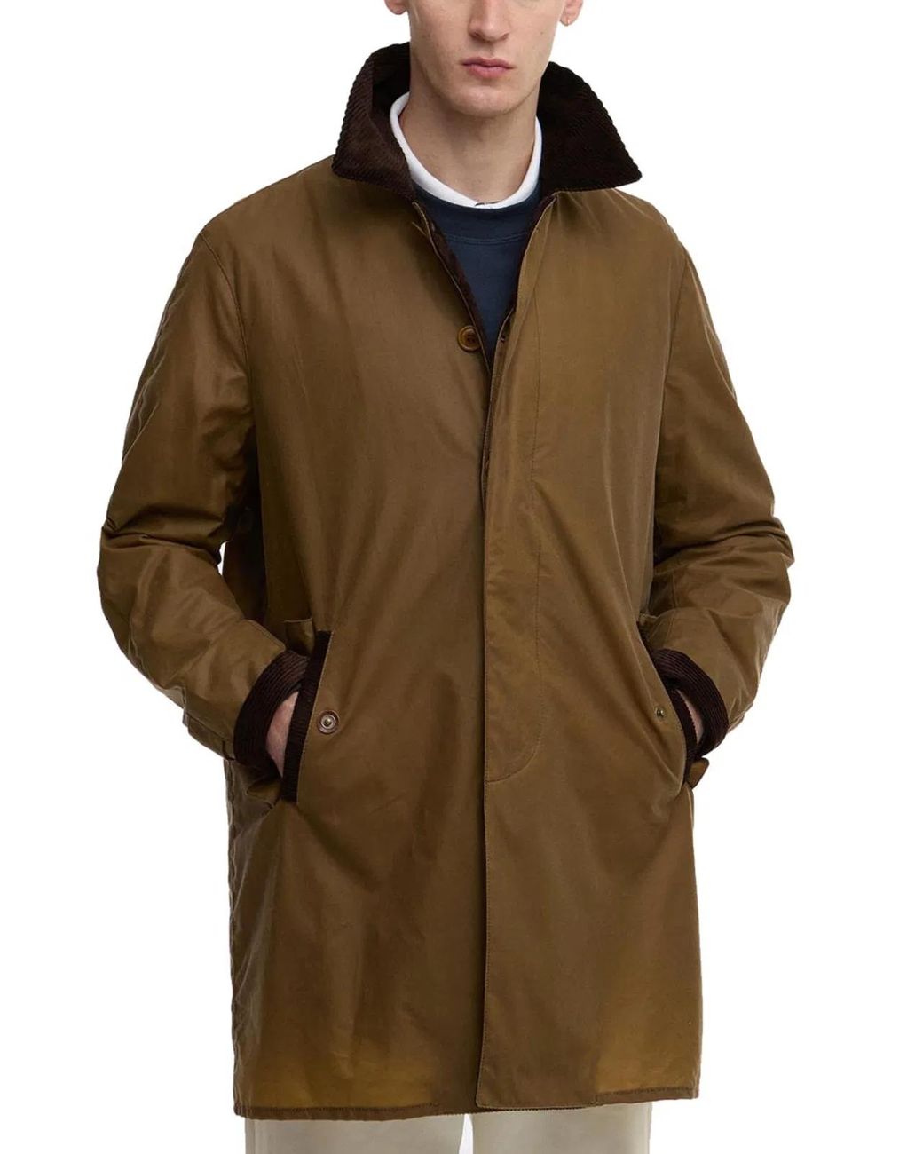 Barracuda Brown Baracuta X Barbour Coat for men