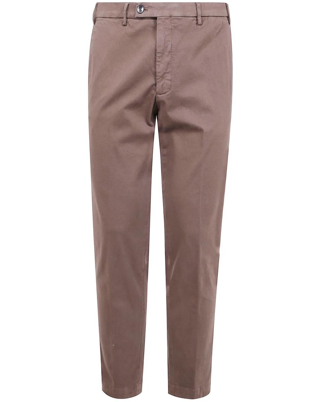 Michael Coal Brown "Capri American Pocket" Trousers for men