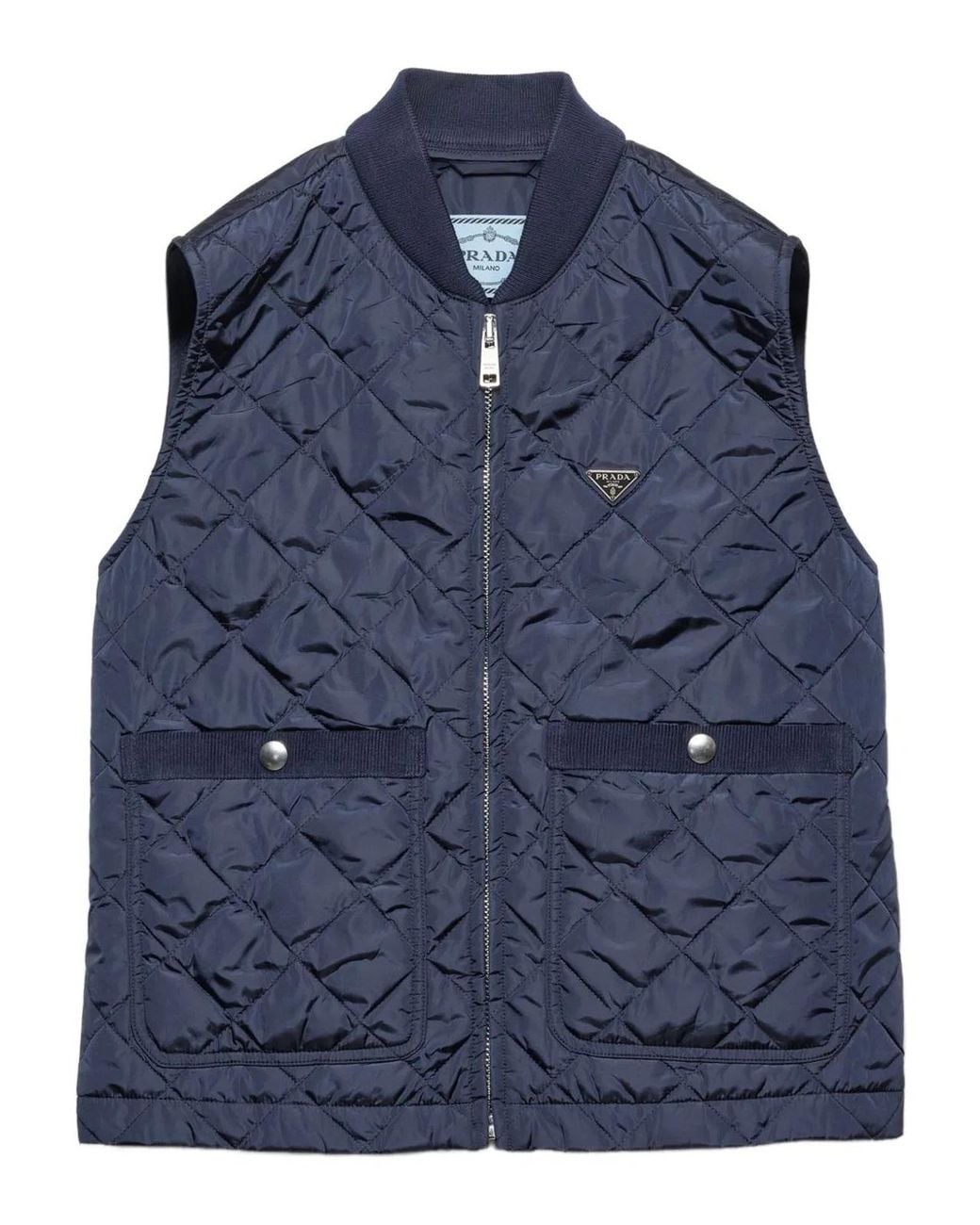 Prada Blue Recycled Polyamide Jacket