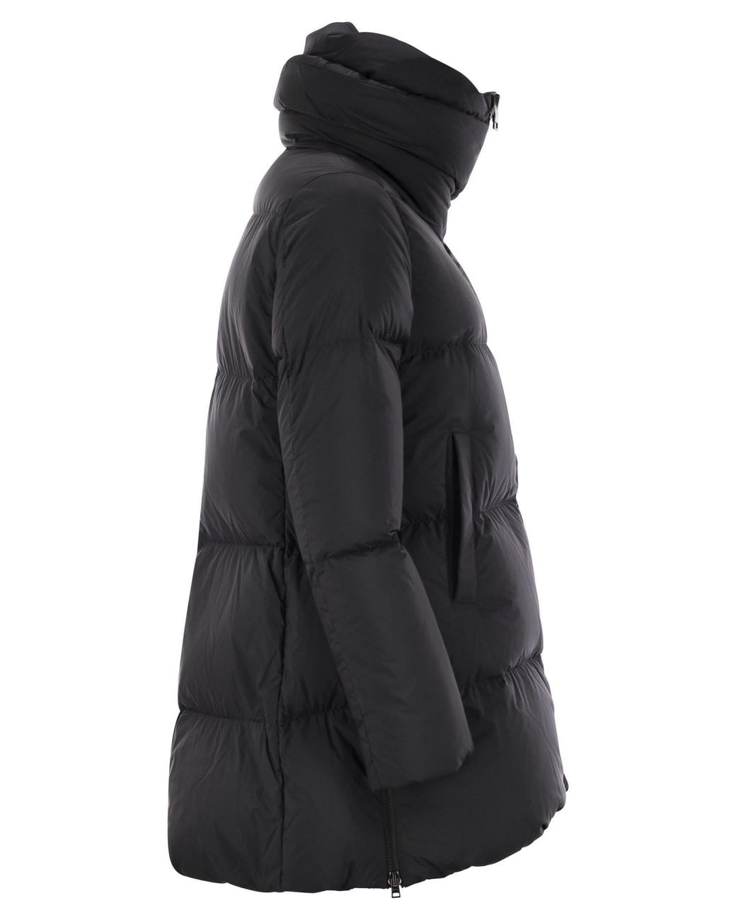 Herno Black Nylon Duvet Jacket