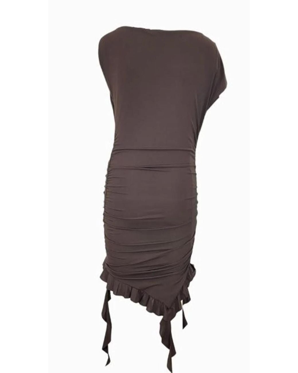 Pinko Brown Acetate Polyamide Elastane Dress