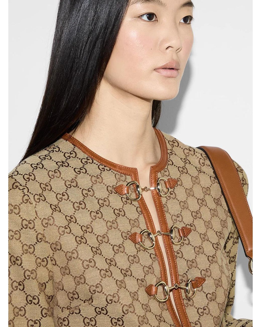 Gucci Natural Dress With Horsebit