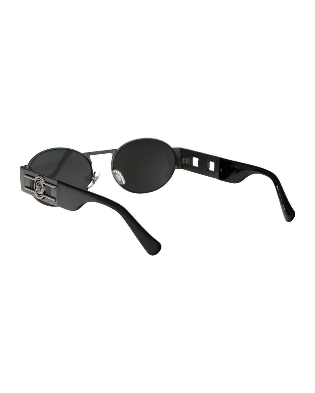 Versace Gray Metal Sunglasses