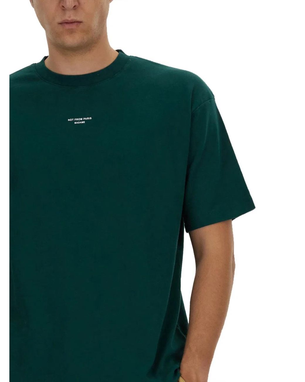 Drole de Monsieur Green Tshirt Slogan for men