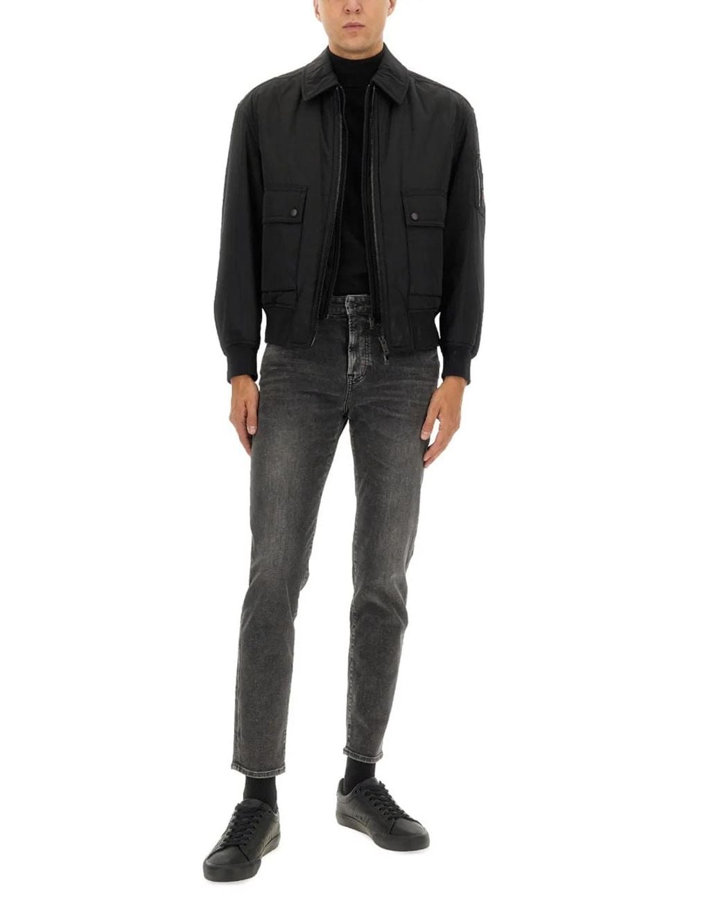 Boss Black Polyester Jacket for men