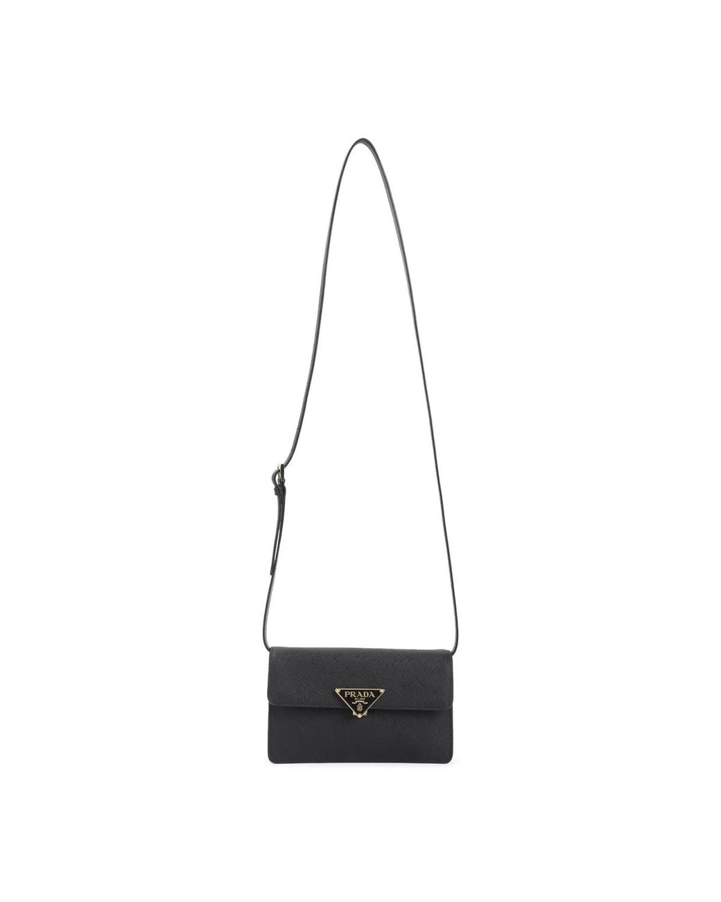 Prada White Mini Bag With Triangle Logo