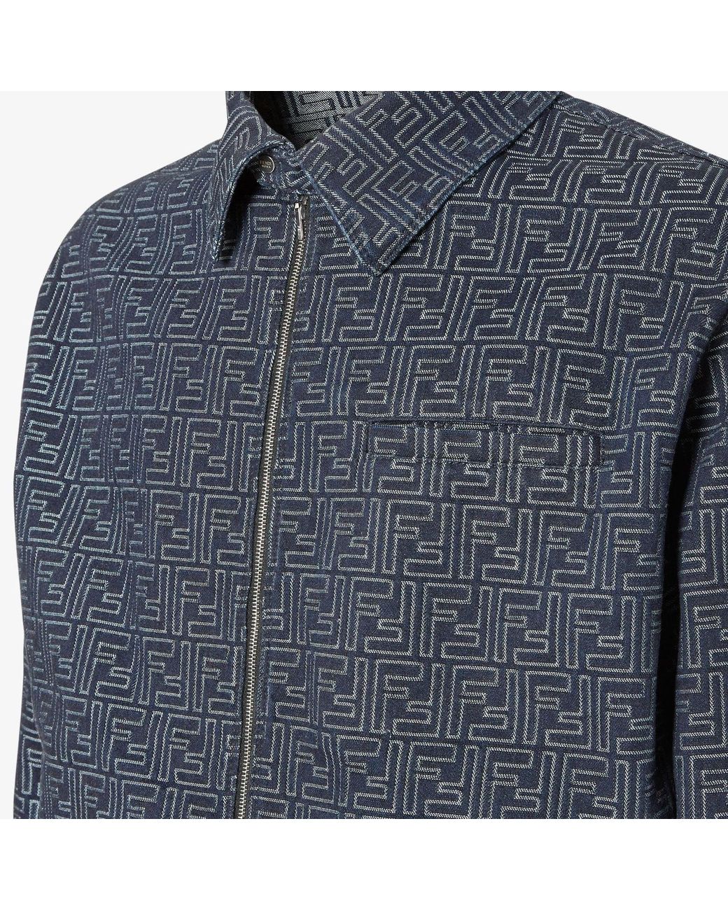 Fendi Blue Jeans Jacket for men