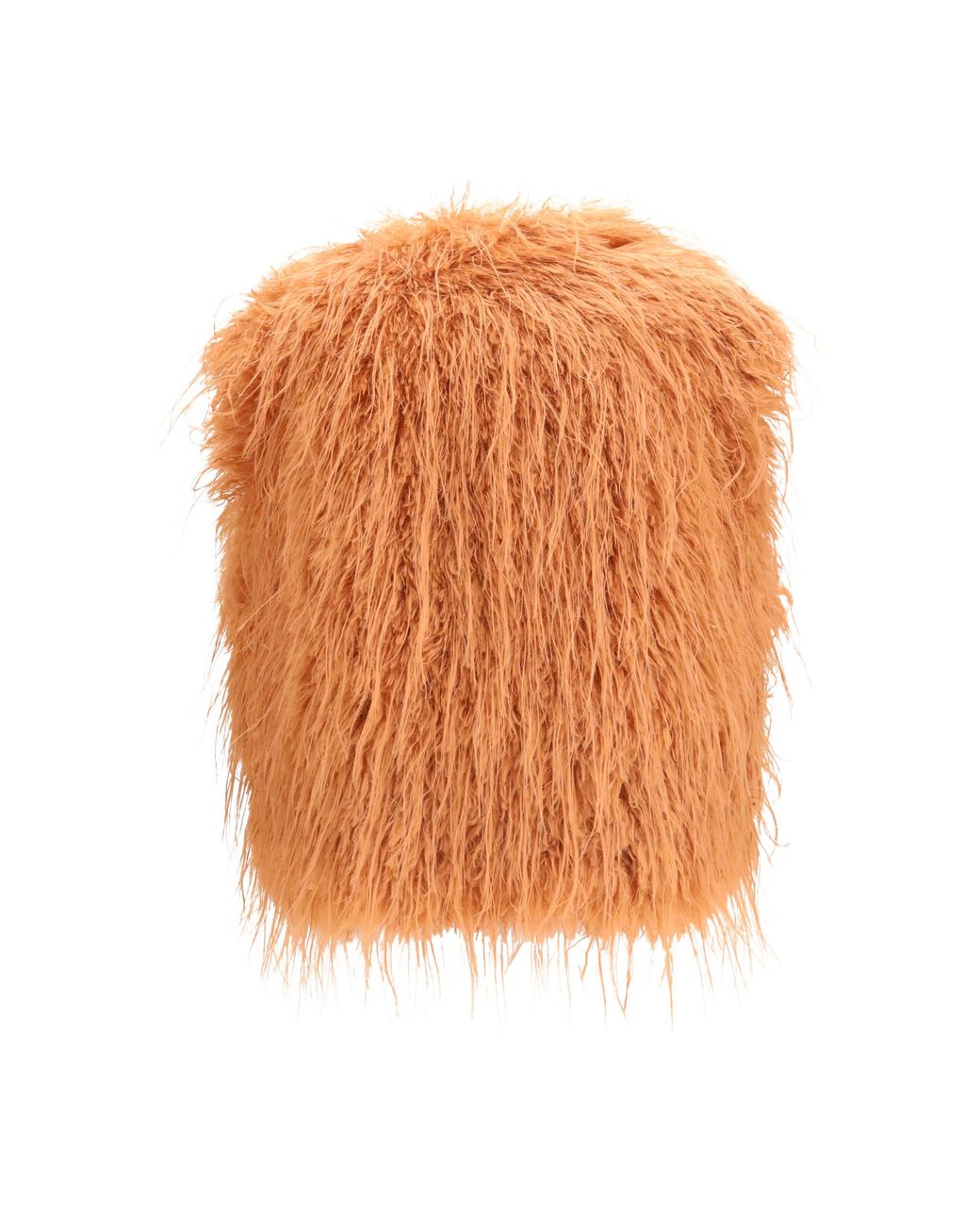 Forte_forte Orange Faux Fur Vest Eco Mongolia Polyester Blazers