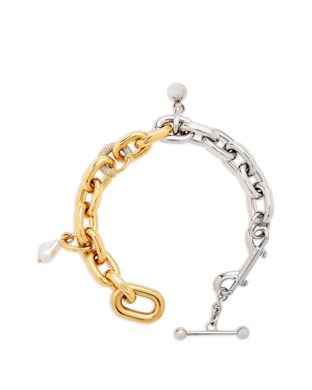 Rabanne Metallic Brass Plexiglass Zamac Collier Necklace