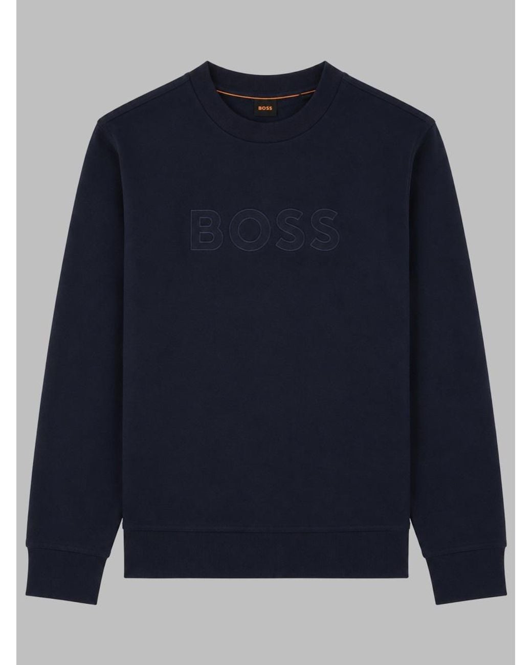 Boss Blue Felpa "We_Logo" Relaxed Fit for men