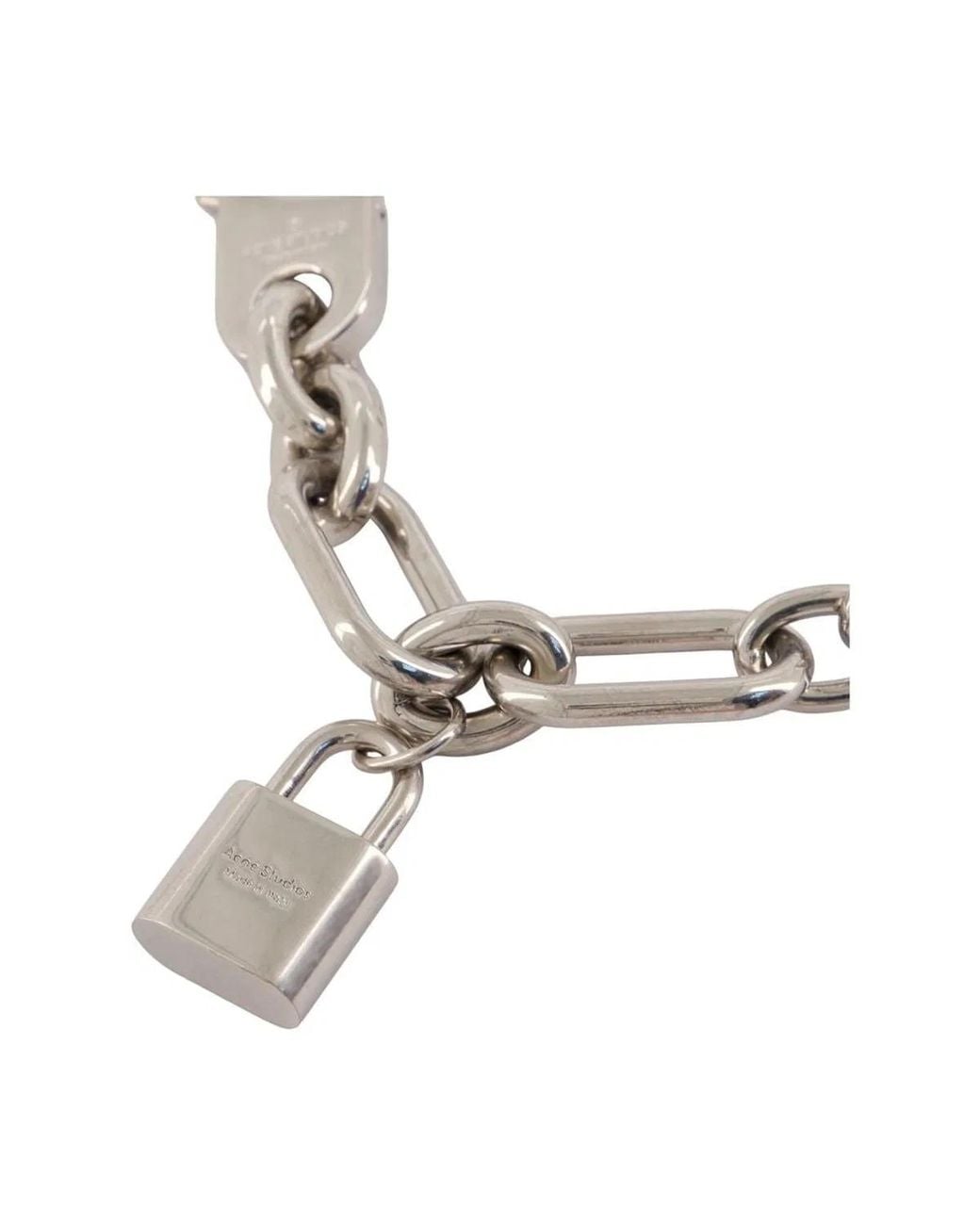 Acne Metallic Fn Ux Jewe000491 Necklace for men