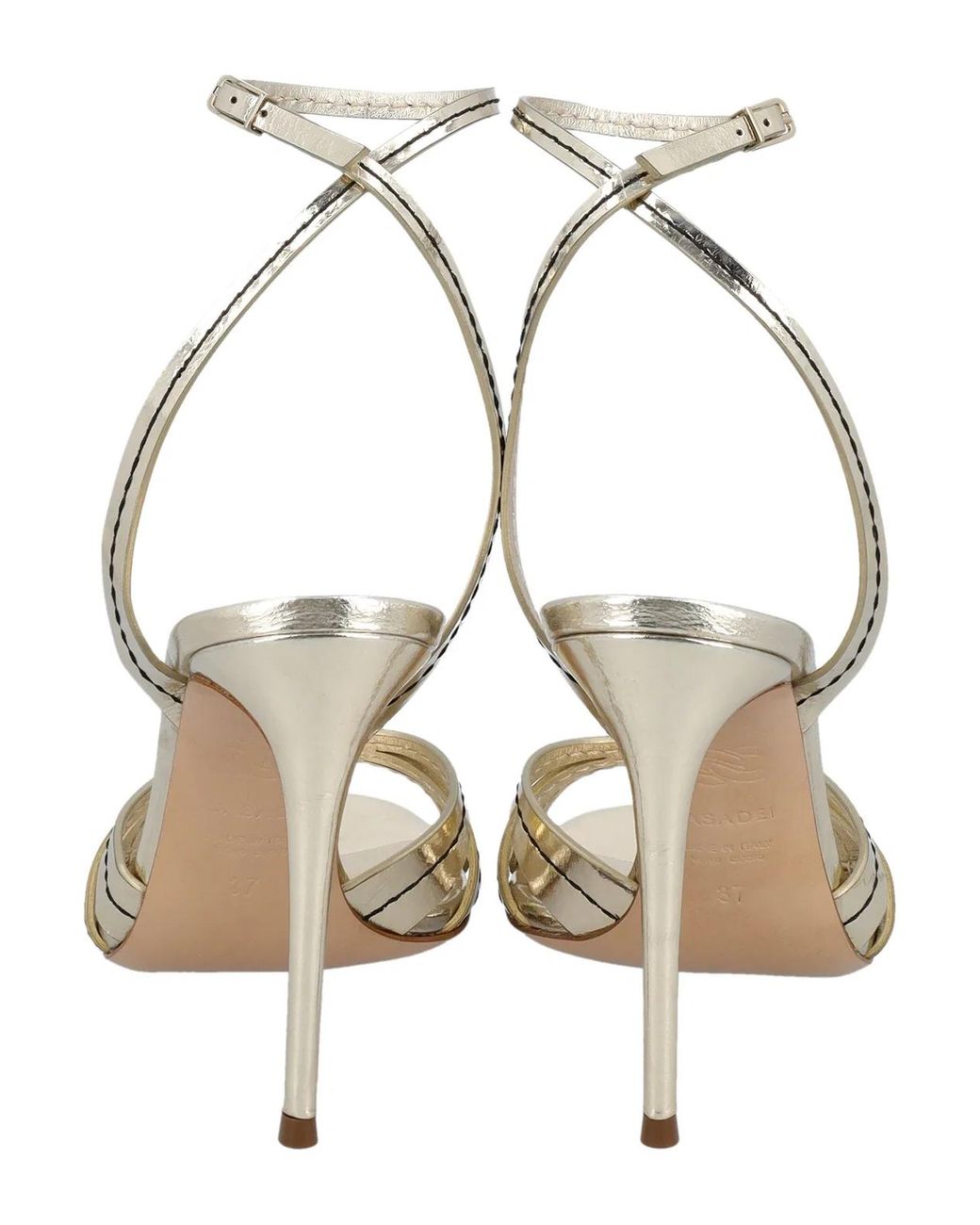 Casadei Metallic Julia Sandals