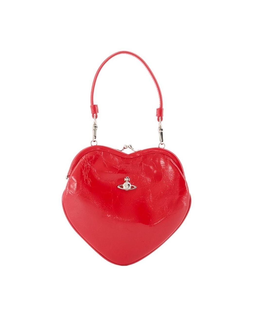 Vivienne Westwood Red Belle Heart Frame Shoulder Bag