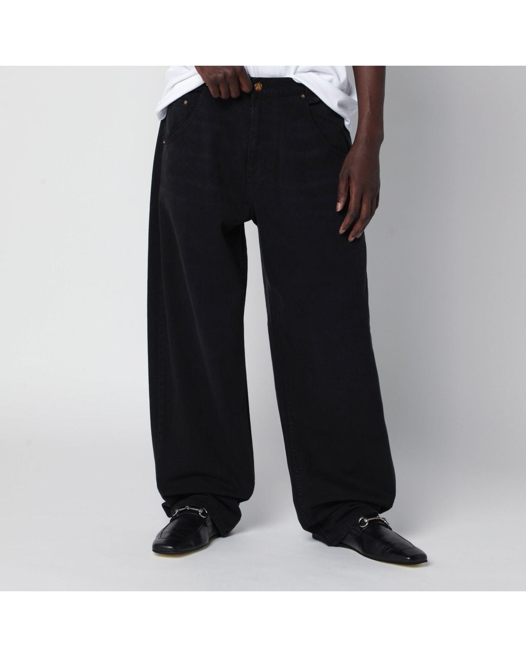 Willy Chavarria Black True Bad Boy Cotton Denim Jeans for men