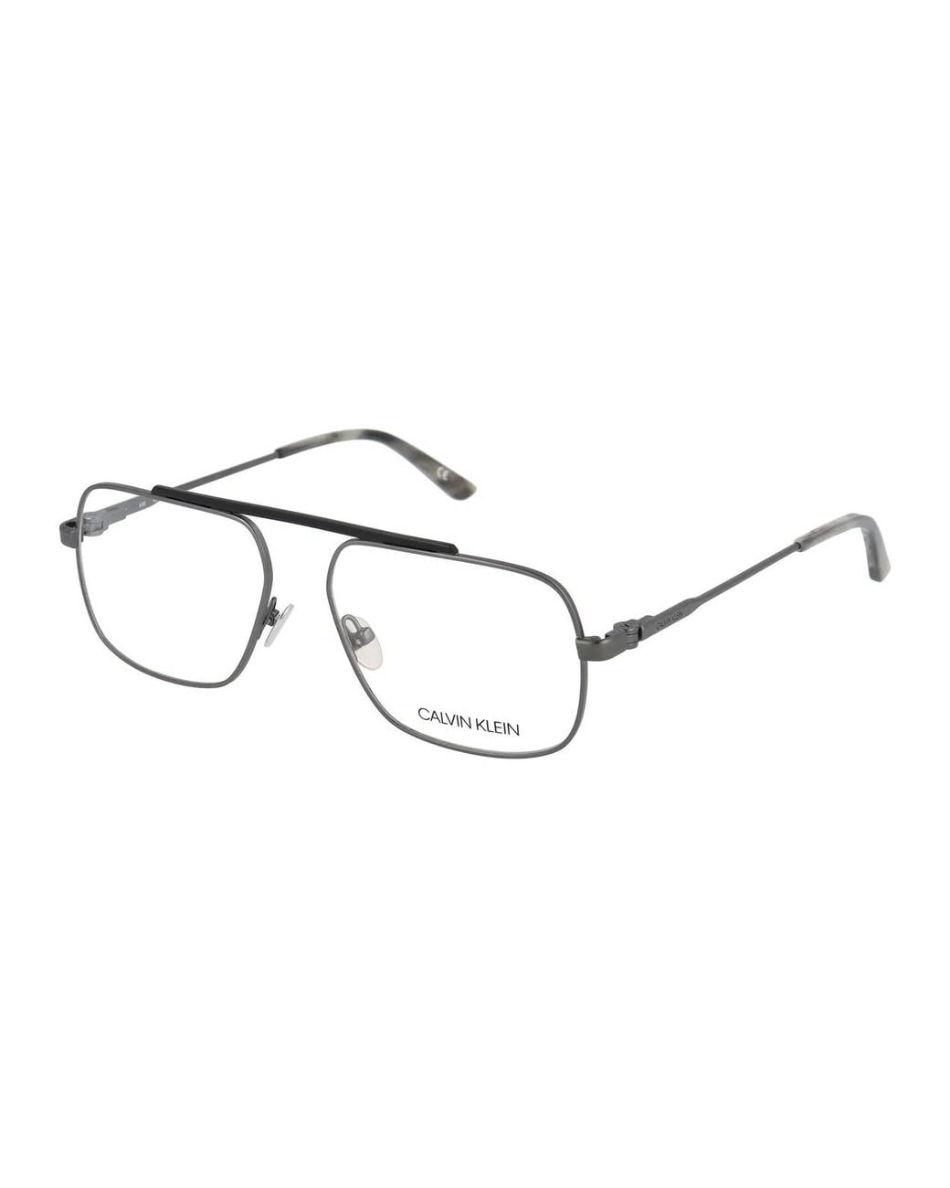 Calvin Klein Black Gunmetal Metal Optical Glasses