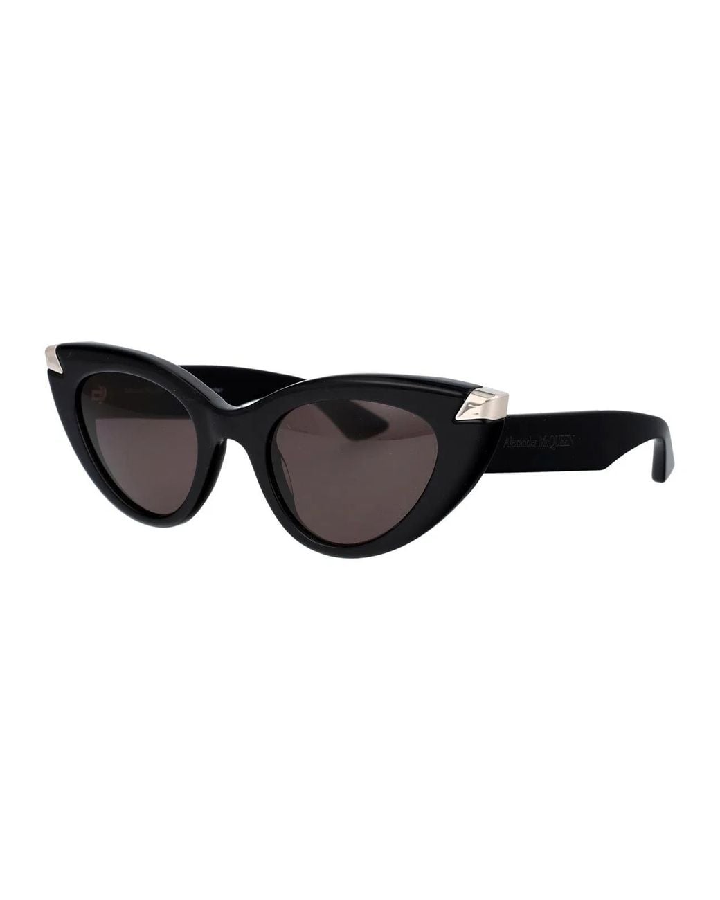 McQueen Black Acetate Sunglasses