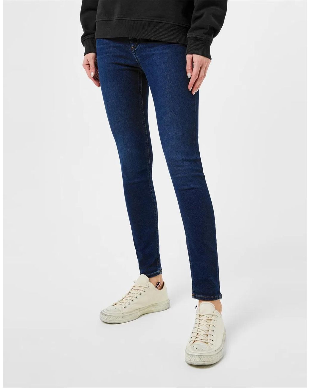 Acne Blue Peg Skinny Jeans