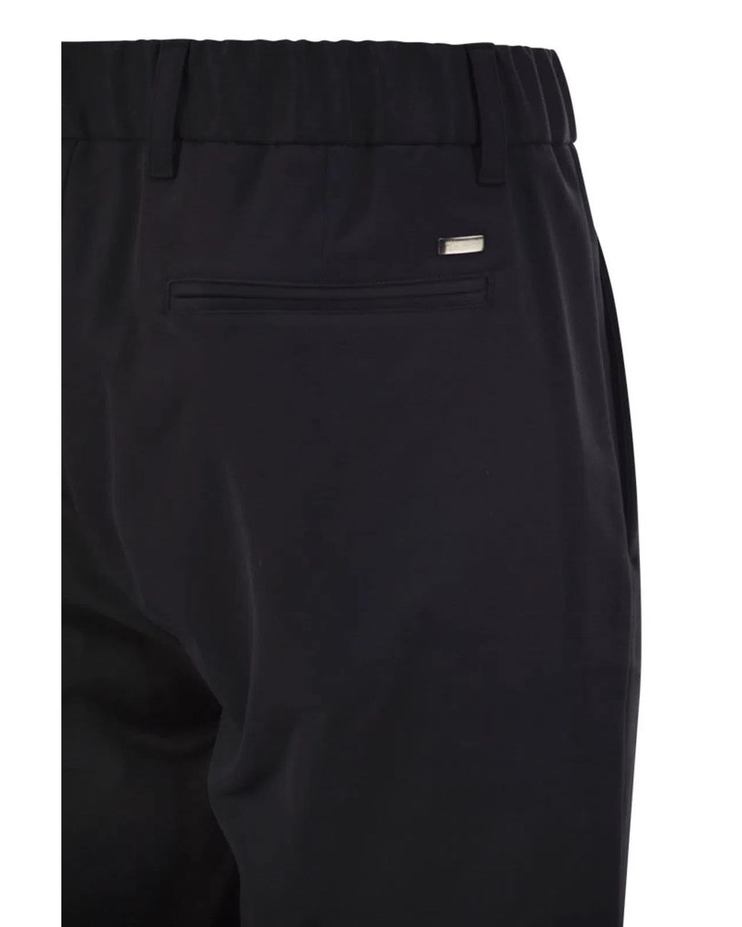 Herno Blue Technical Fabric Drawstring Trousers for men