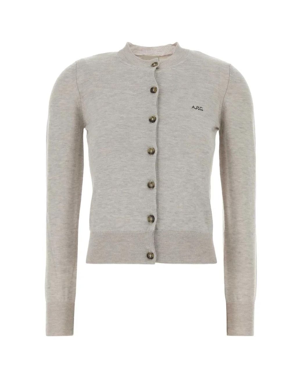 A.P.C. Gray Cardigan Rosa