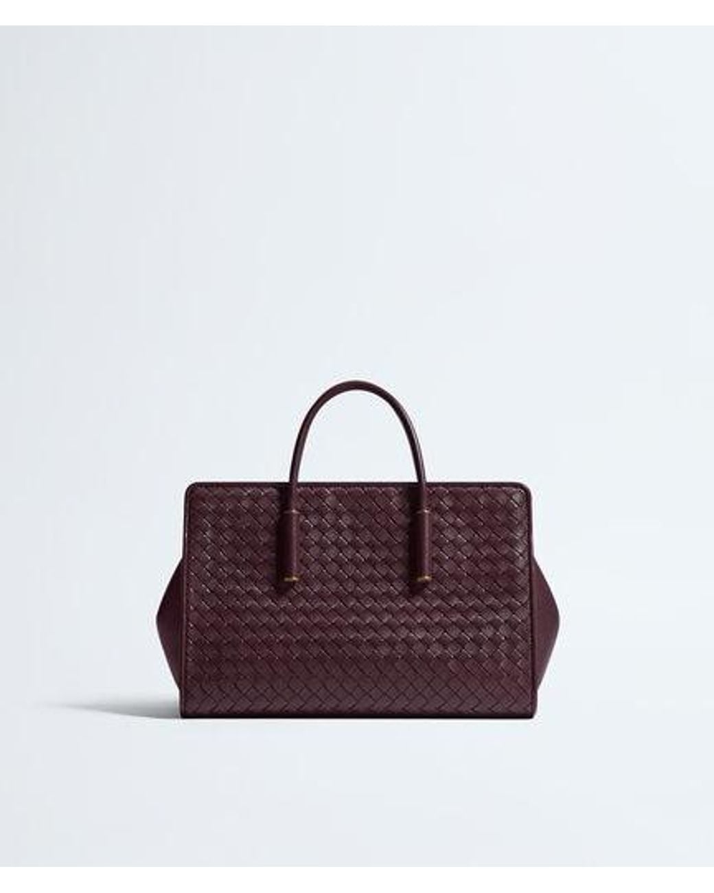 Bottega Veneta Purple Deep Mahogany Small Barbara Tote Bag