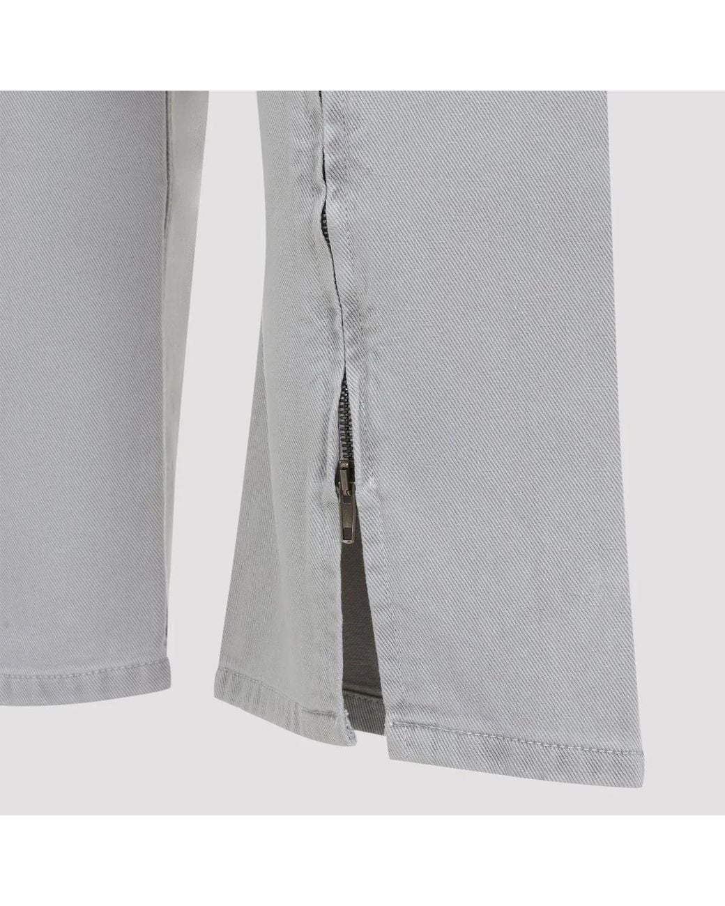 Phoebe Philo Gray Early Zip Jeans