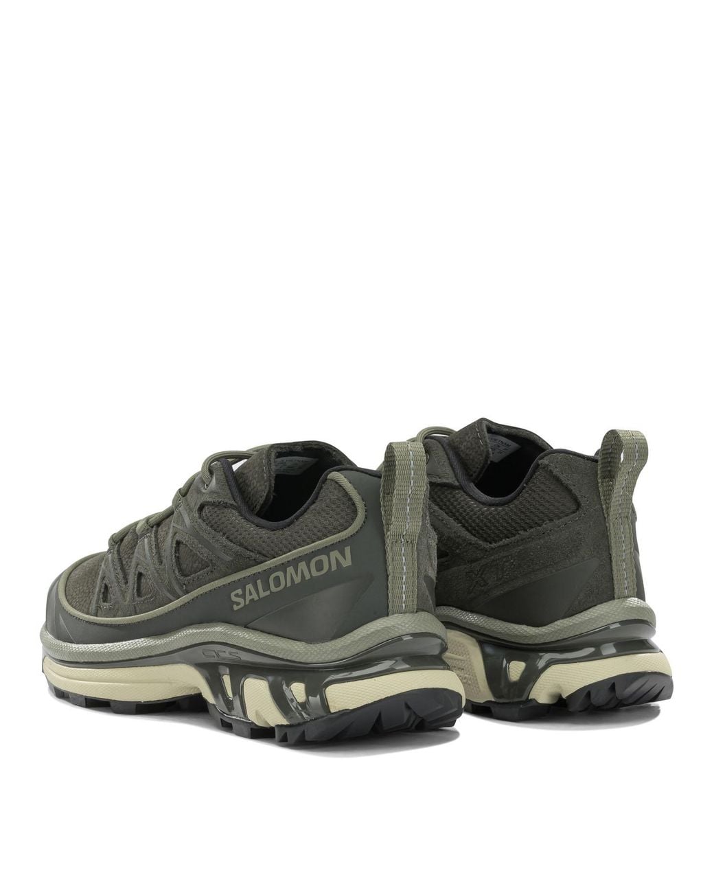 Salomon Green "Xt-6 Expanse Leather" Low-Top Sneakers