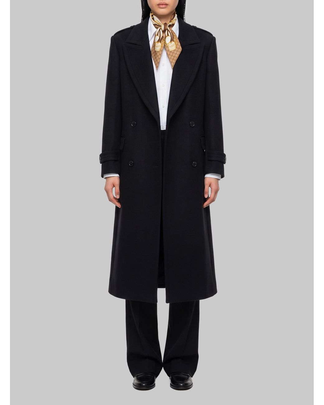 SUTTON NEW YORK Black Double-Breasted Coat