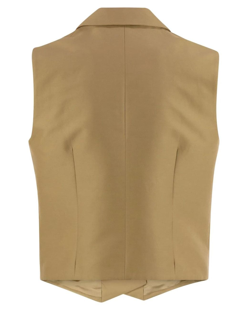 MVP WARDROBE Natural Double-Breasted Cotton And Silk Waistcoat