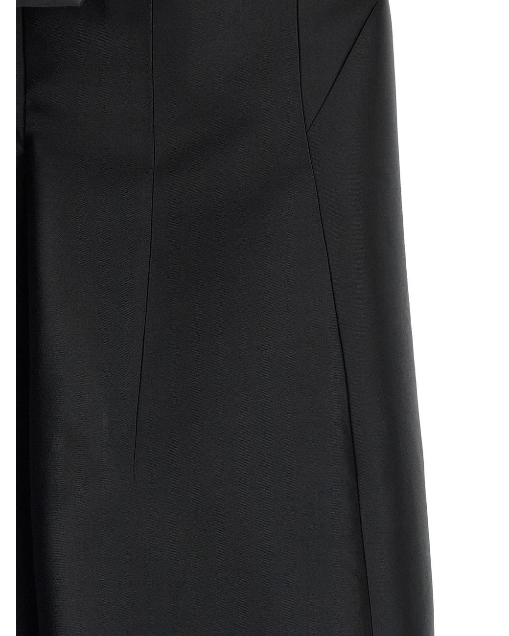 Jil Sander Black Off-The-Shoulder Dress