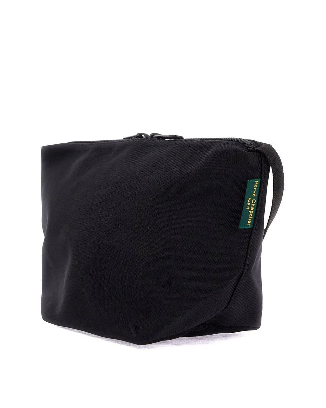 Herve Chapelier Black Canvas Crossbody Bag