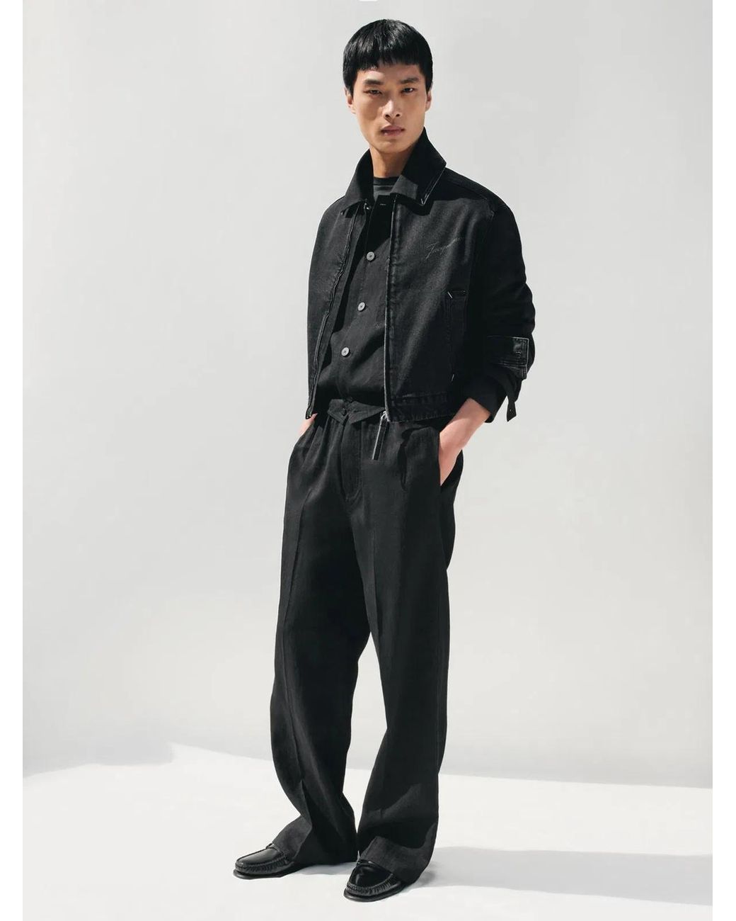 Jacquemus Blue Textured Canvas Jacket For for men