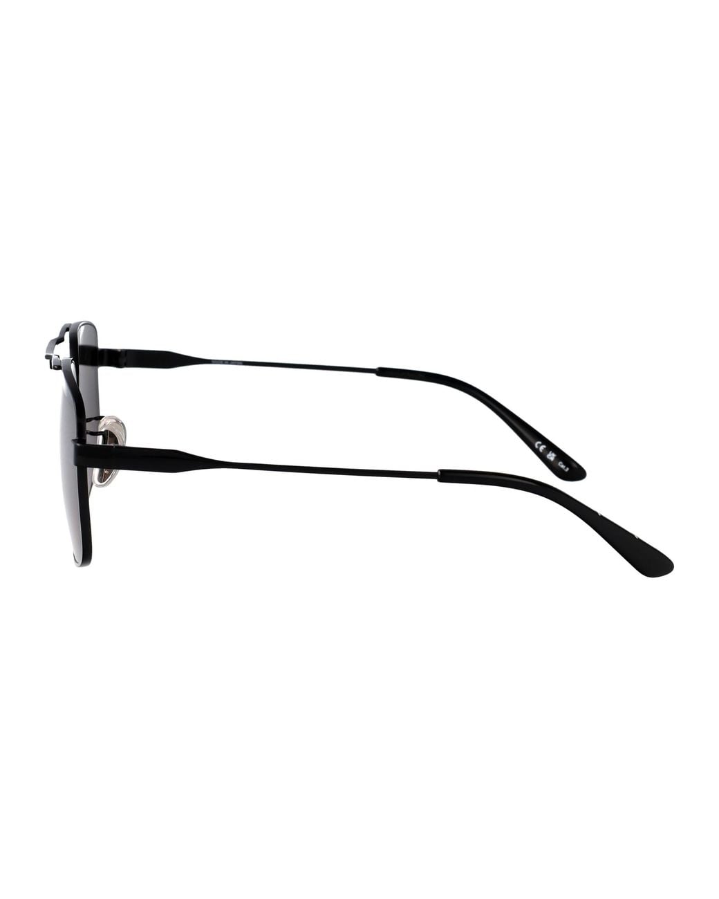 Balenciaga Brown Metal Sunglasses