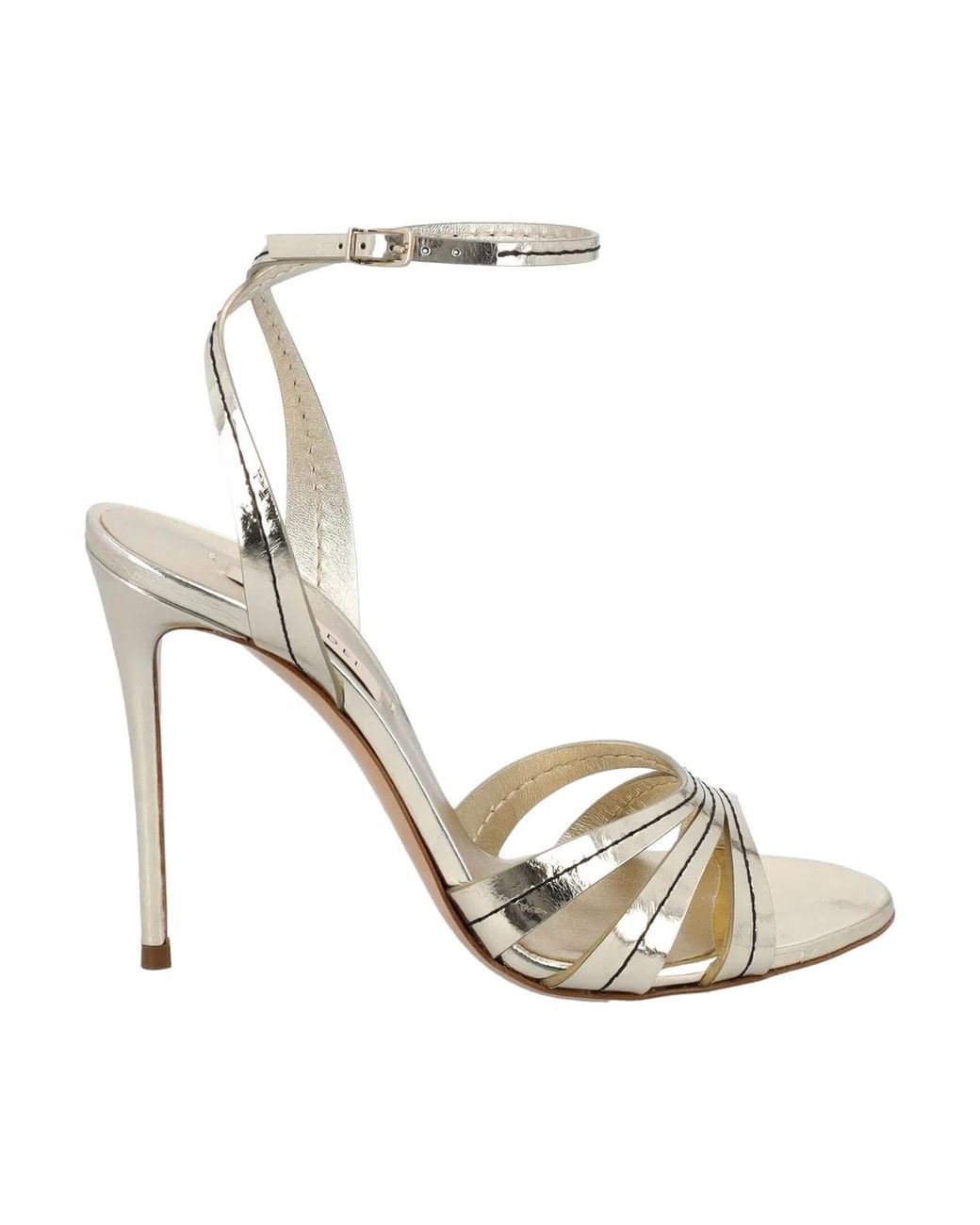 Casadei Metallic Julia Sandals
