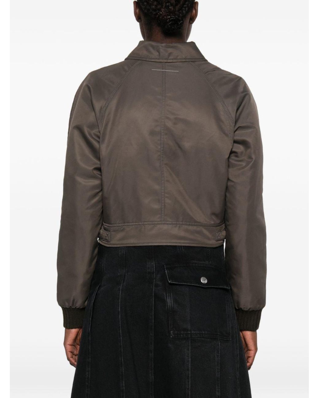 MM6 by Maison Margiela Brown Nylon Blouson Jacket