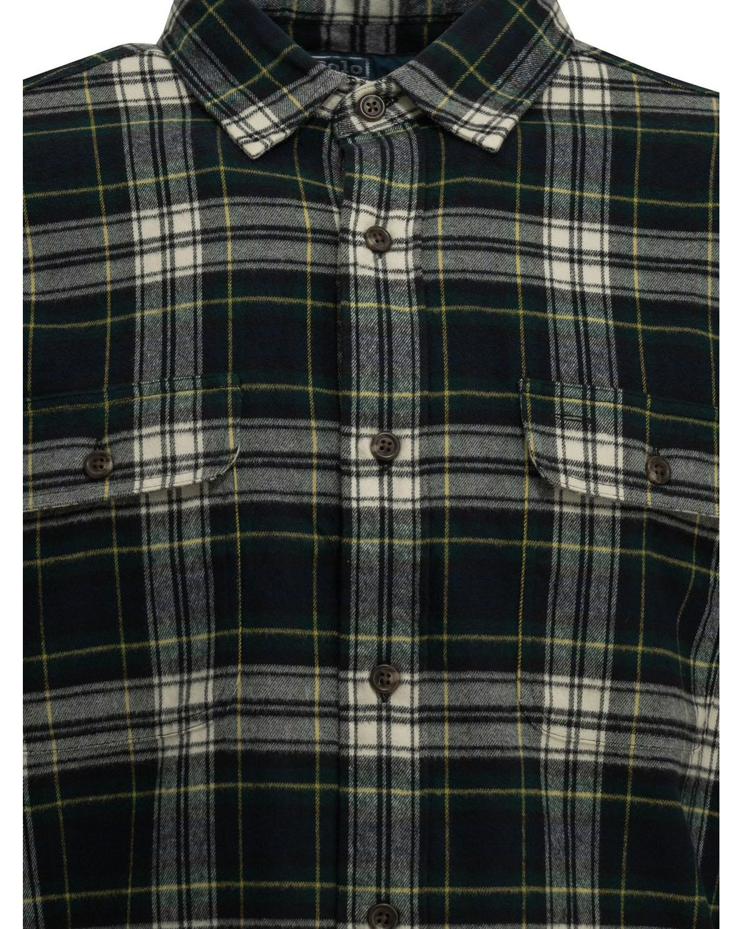 Polo Ralph Lauren Black Classic-Fit Casual Plaid Shirt for men