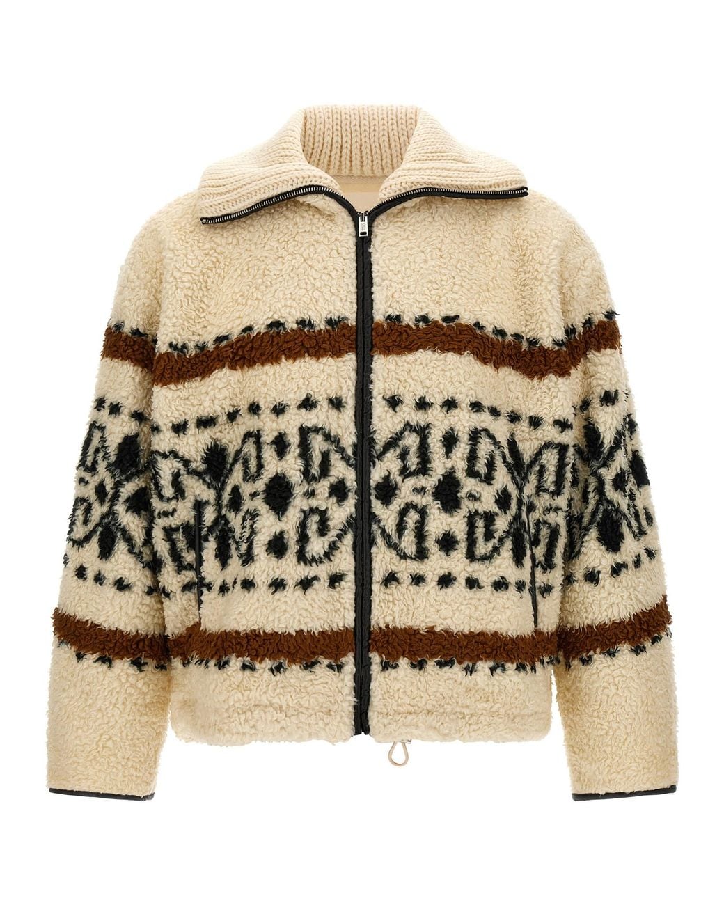 Isabel Marant Natural Marant Etoile Patterned 'Lijka' Coat