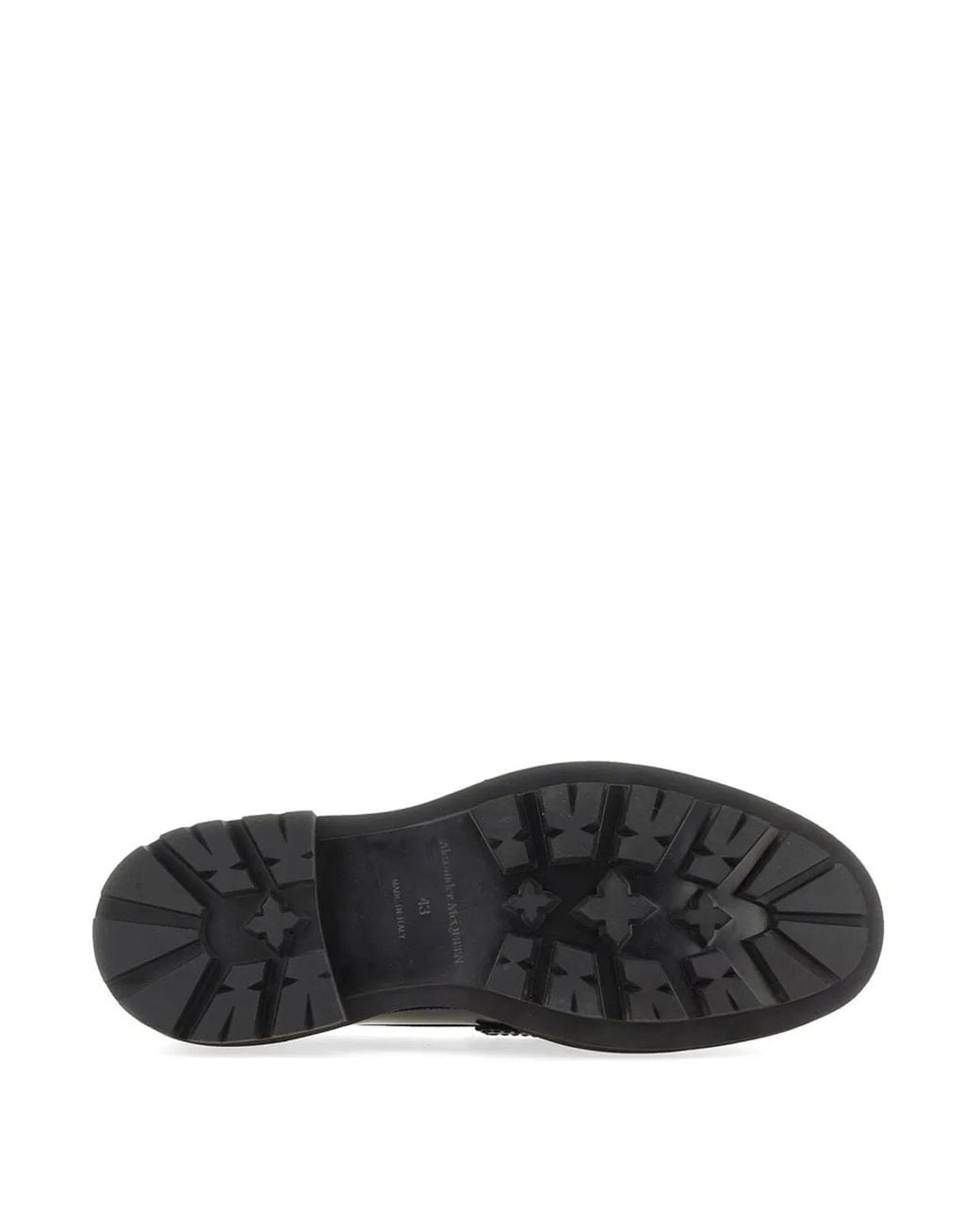 McQueen Black Leather Loafer for men