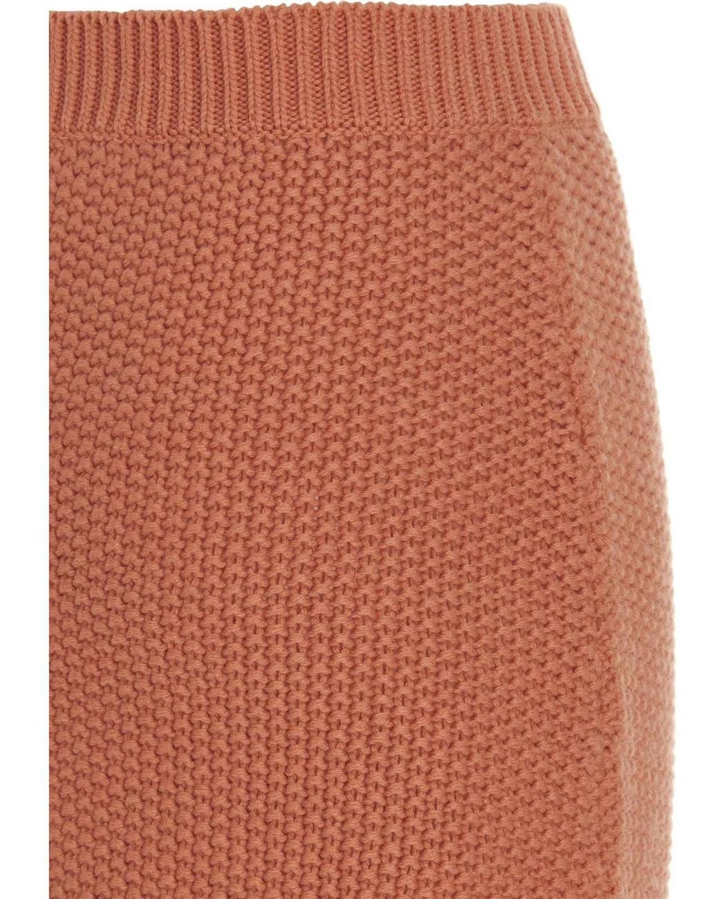 Chloé Orange Chloã Knit Long Skirt