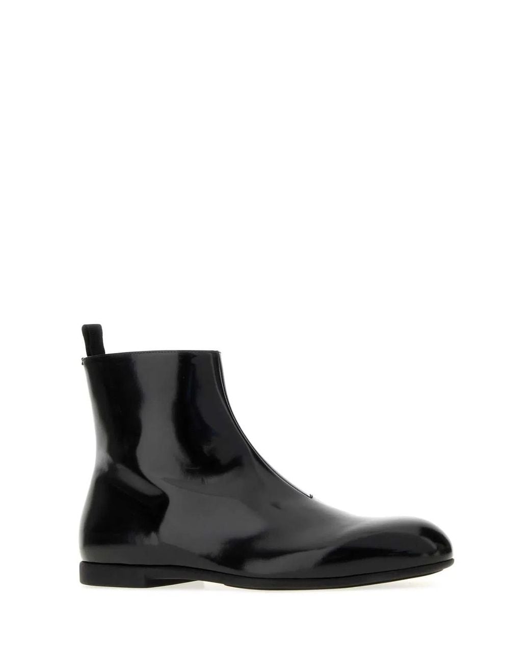 Jil Sander Black Zipper Boots for men