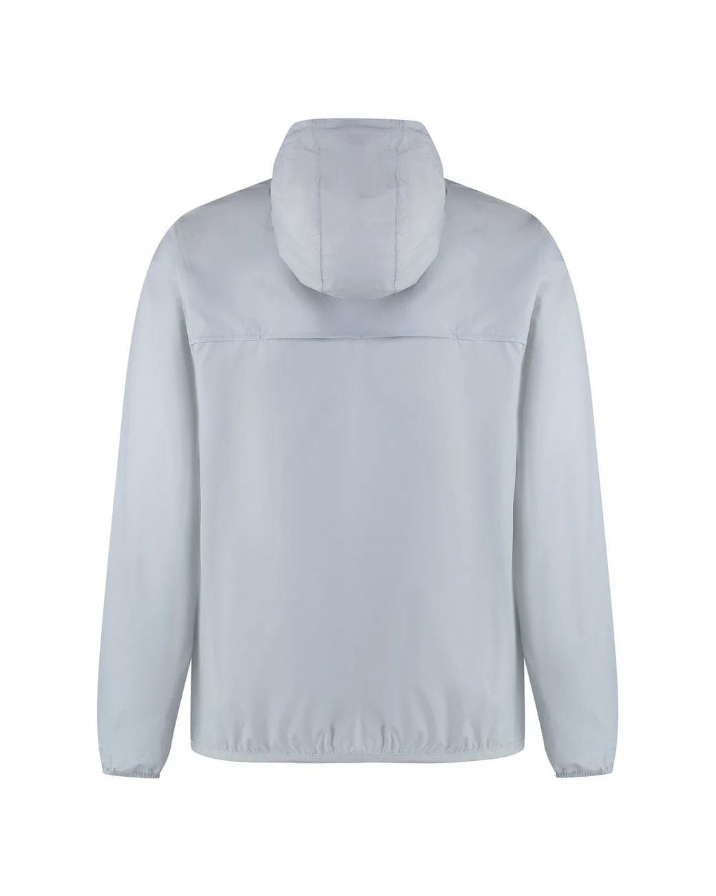 K-Way Blue Le Vrai 3.0 Claude Hooded Nylon Jacket for men