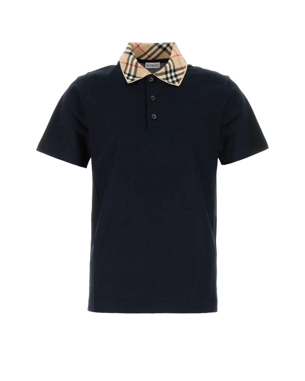 Burberry Black Solid Polo for men