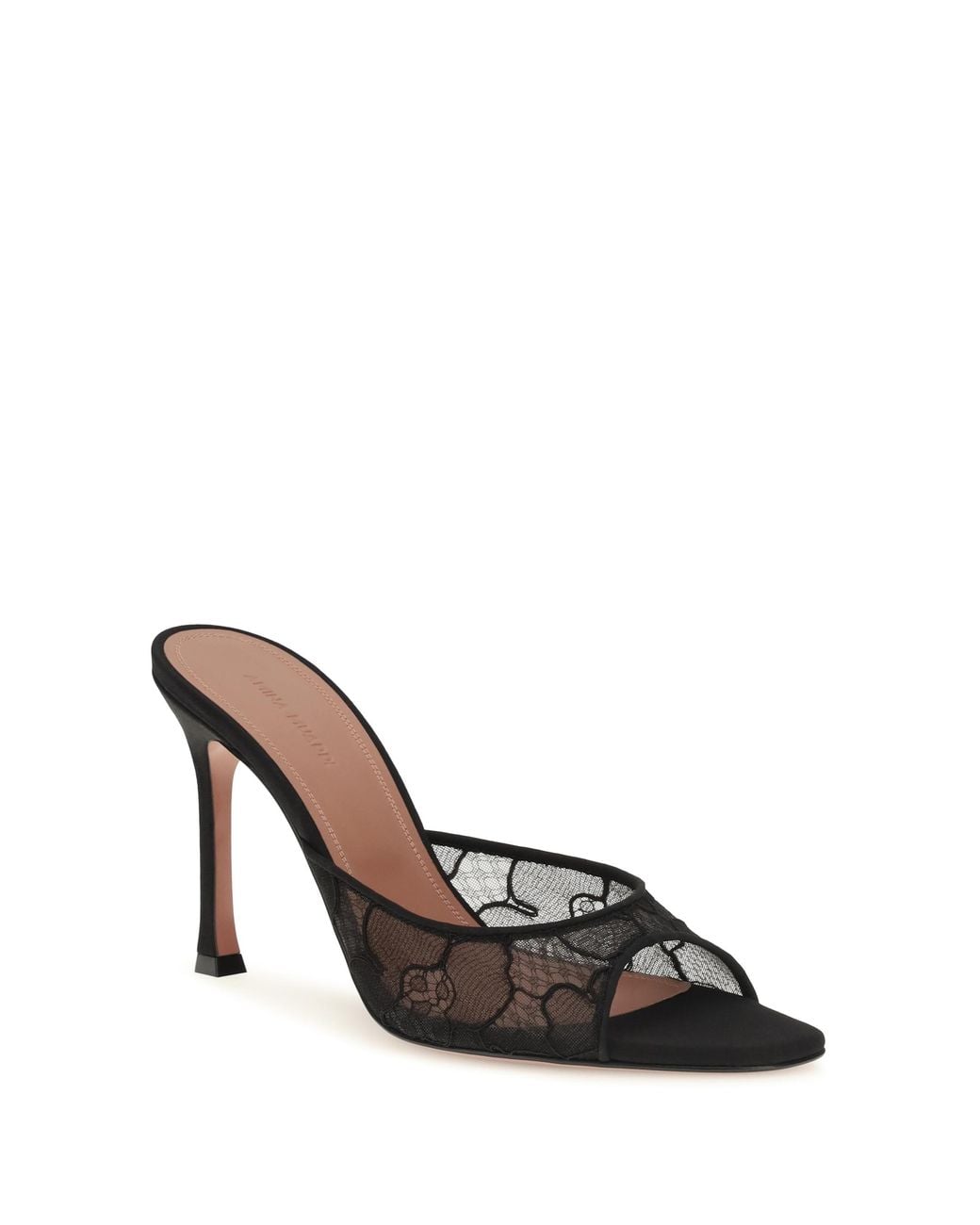 AMINA MUADDI Black Alexa Lace Sandals