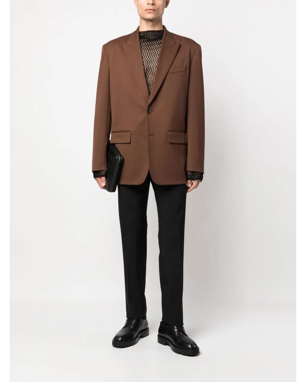 Valentino Garavani Black Wool Pant for men